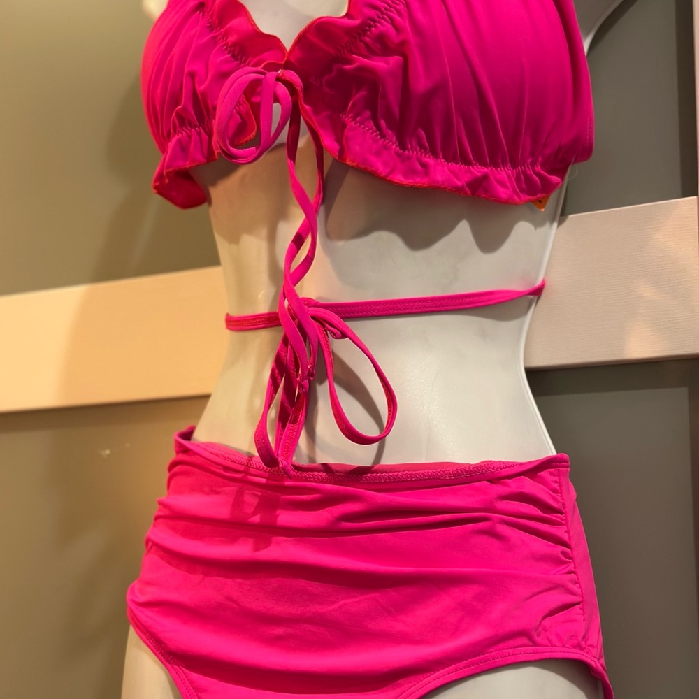 Zaful Hot Pink Bikini Set